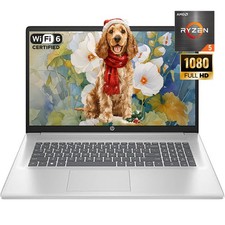 HP Laptop 17.3 in FHD 4.30GHz 6 core AMD Ryzen 5 Notebook UpTo 64GB RAM 2TB SSD