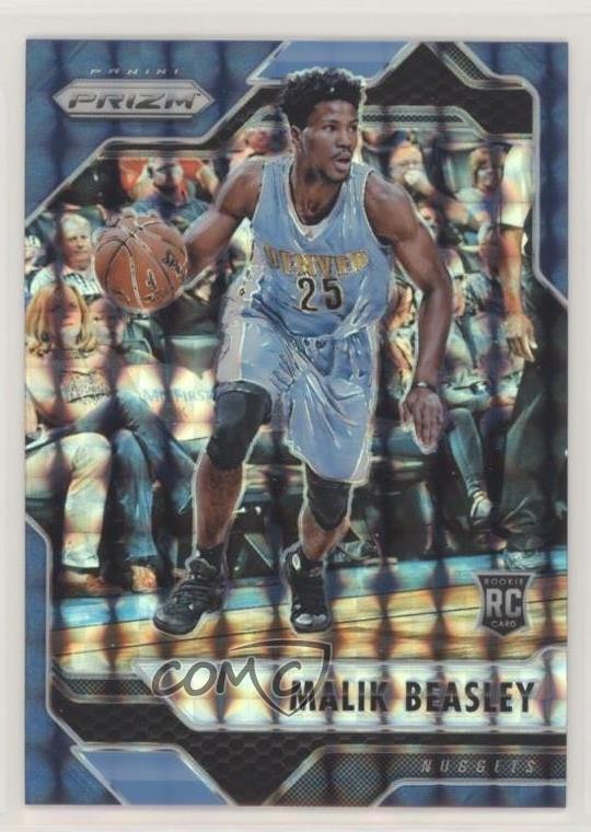 2016-17 Panini Prizm Mosaic Blue Malik Beasley #66 00c9