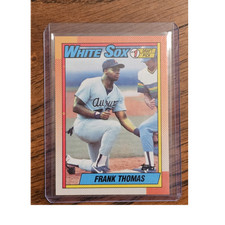 Topps 1990 Frank Thomas #414 Chicago White Sox Rookie - Name Border Error RARE !