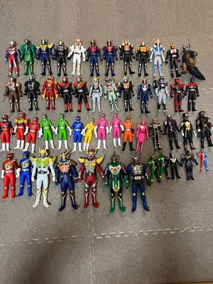 Super Sentai Soft Vinyl Figure Set of 51 Used Action Figures