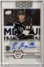 2019-20 Upper Deck Clear Cut Rookies KALE CLAGUE #CC-KC Rookie Auto RC