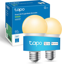 Tapo L510E Smart Bulb 2-Pack, E27, Alexa & Google Voice Control, Dimmable