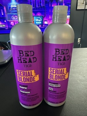 Bed Head Serial Blonde Shampoo and Conditioner for Damaged Blonde Hair 25.36oz