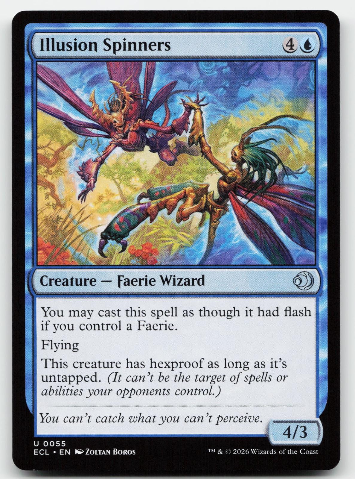 Illusion Spinners 55 Uncommon Lorwyn Eclipsed Magic: The Gathering Near Mint