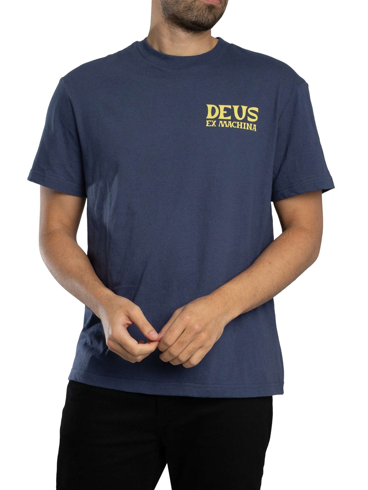 Deus Ex Machina Chinook Back Graphic T-Shirt, Mechanic Blue - S