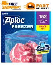 Ziploc Stay Open Design Gallon Freezer Bags, 152 ct. FREE SHIPPING