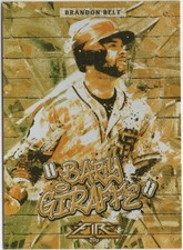 Brandon Belt 2017 TOPPS FIRE BASEBALL Monikers Gold Minted #M-28 Giants