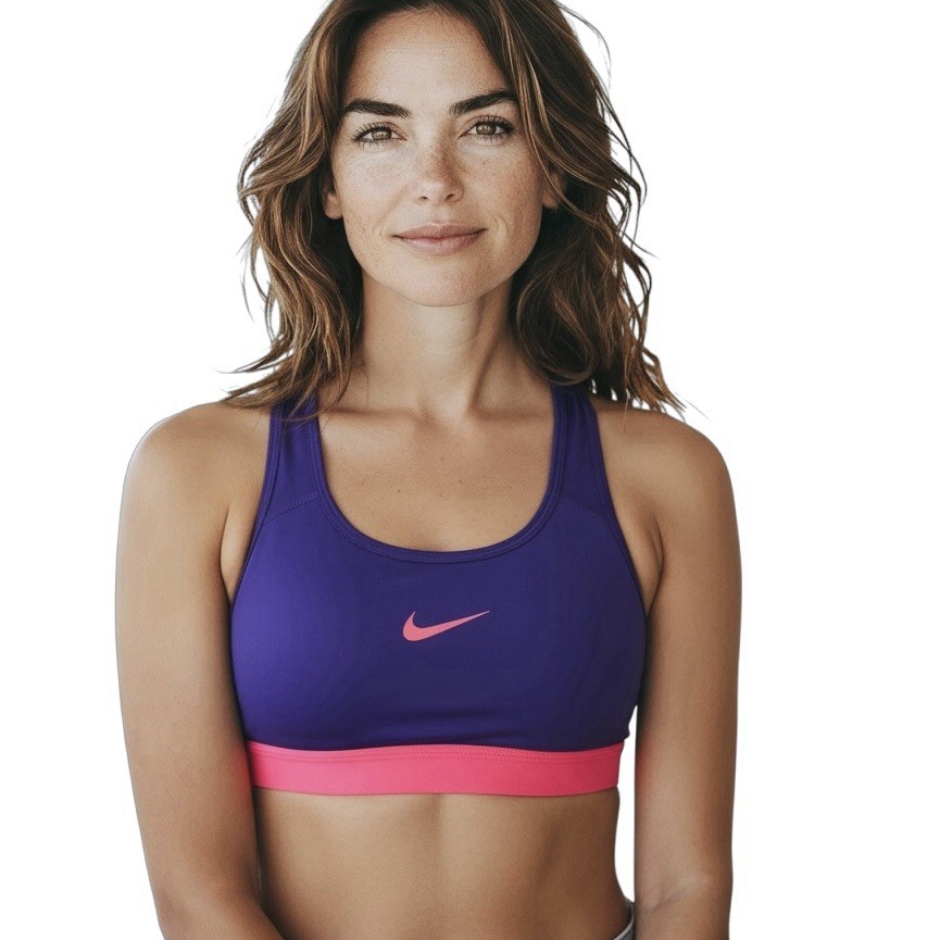 Nike Dri-Fit Sports Bra Women’s Size XS Purple Pink Racerback EUC