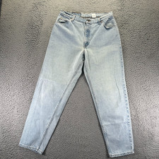Vintage Levi's 951 Orange Tab Jeans Womens 14 Blue Cotton Denim Tapered Relaxed
