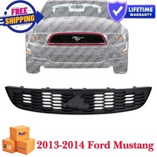Black Plastic Fits 2013-2014 Ford Mustang New Front Grille Assembly Dr3z8200ab