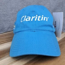 Nascar Hat Cap Strap Back Blue Claritin Chase Authentics Carl Edwards #99 Mens