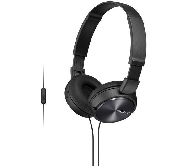 Sony MDR-ZX310AP On-Ear Foldable Wired Headphones - Black NEW