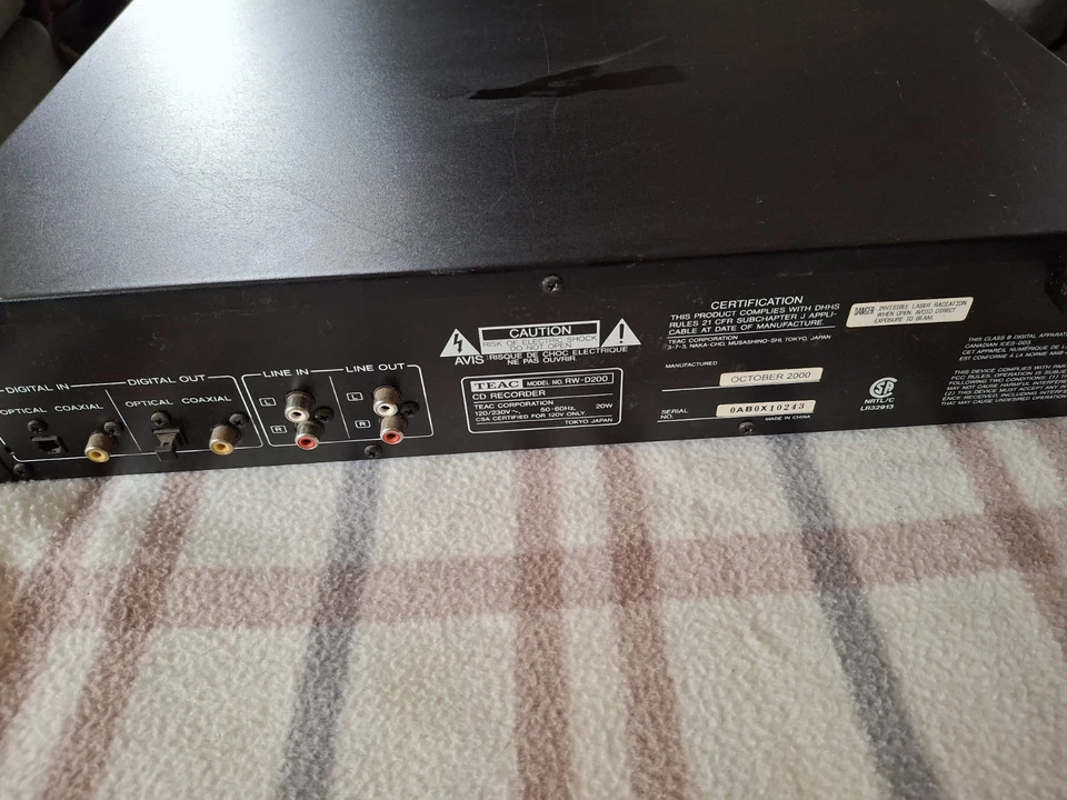 TEAC RW-D200 Cd Recorder - Image 2 of 4