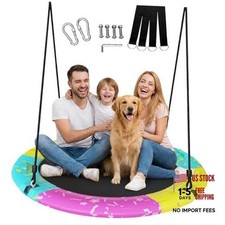 Tree Swing, 43'' / 48'' Saucer Tree Swing for Kids and Adults, ASTM 43"