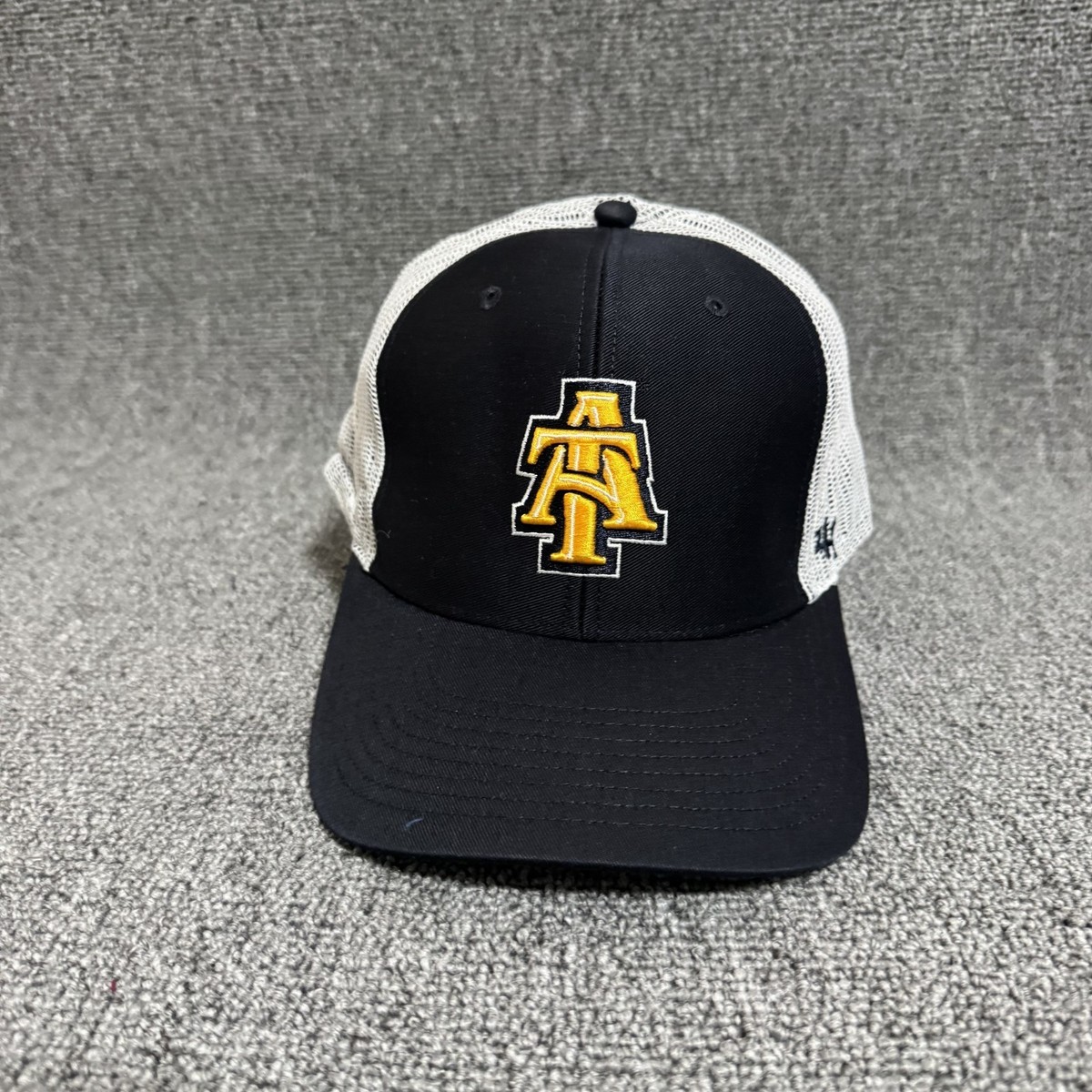 '47 Brand NC A&T Aggies Trucker Snapback Hat Black White One Size NCAA