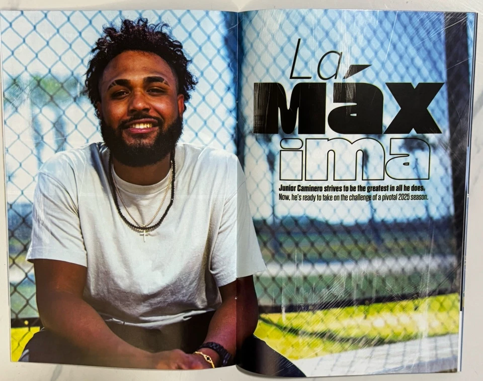 Tampa Bay Rays Junior Caminero  Inside Pitch Program GSF 2025 #1 Excellent Cond - Image 3 of 3