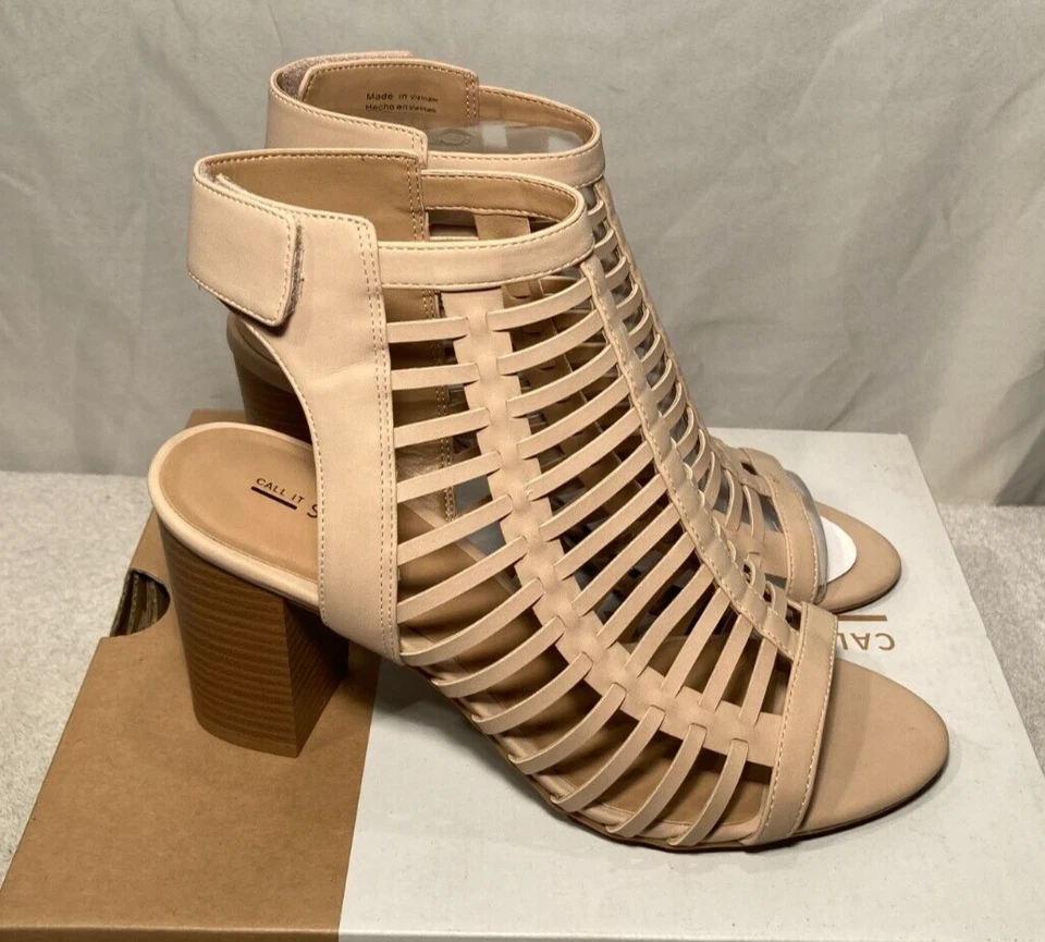 Call It Spring Womens Miriradia Caged Heeled Taupe Sandals UK 7 EU 40 - Image 2 of 4