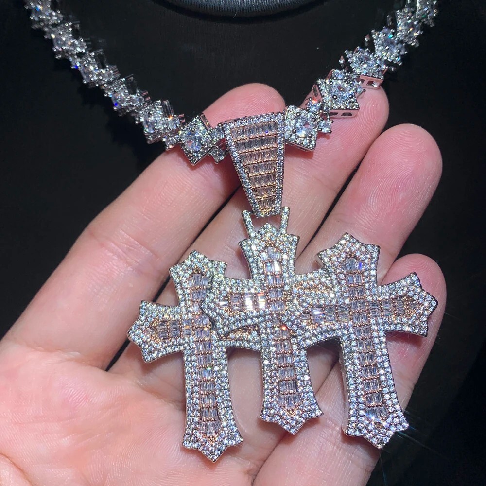 Three Crosses Necklace 3連 クロスネックレス メンズ 71SSNYXGMhL._AC_SY675_.jpg