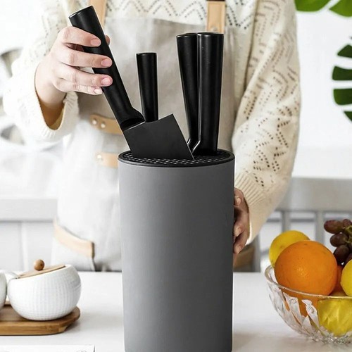 Round Knife Storage Rack PP Plastic Utensil Stand Ceramic Knife - Picture 5 of 14