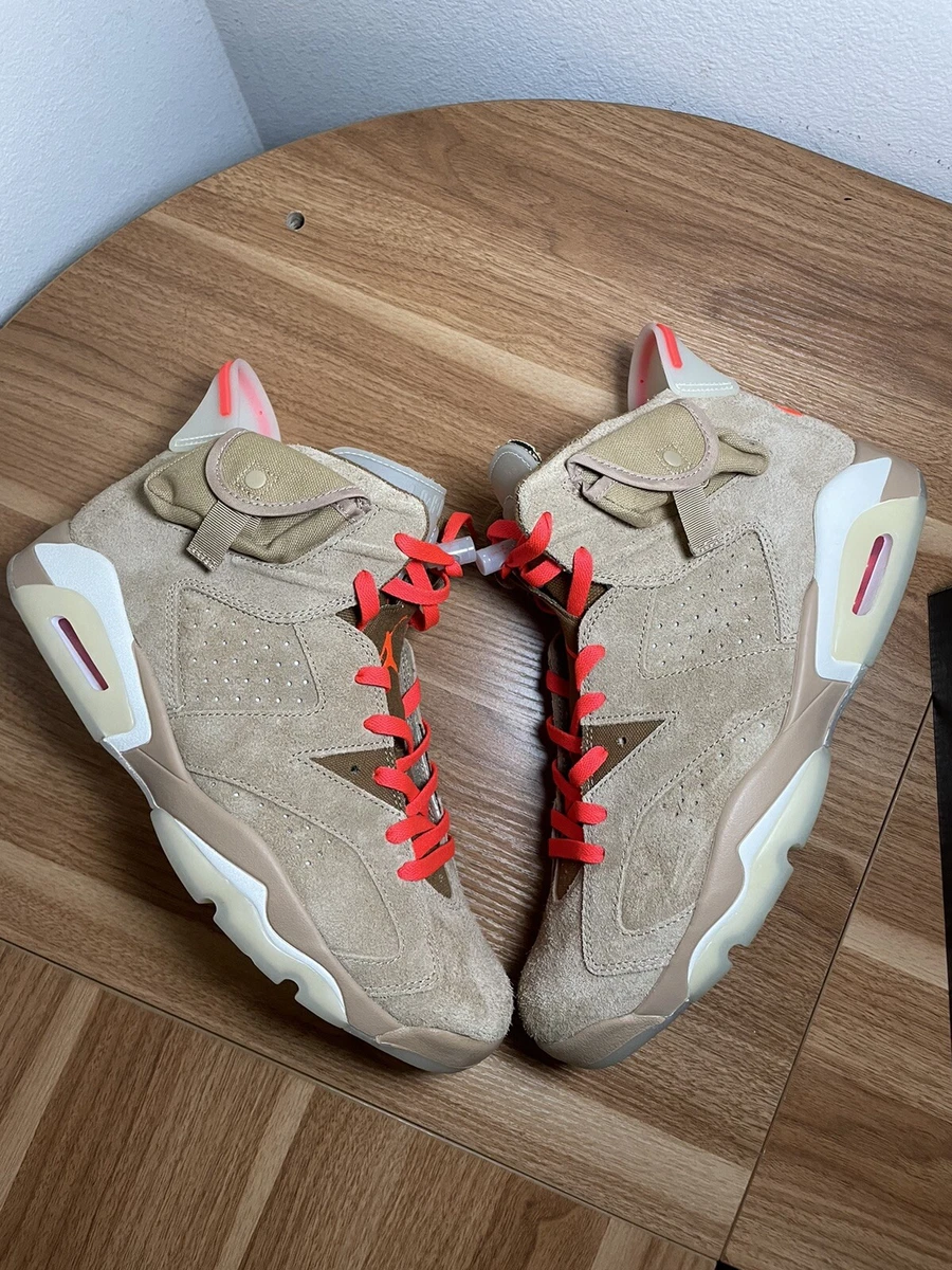 Travis Scott x Air Jordan 6 British Khaki Details