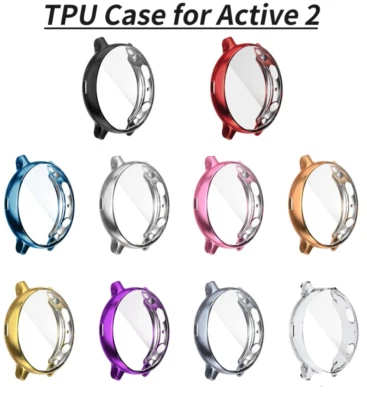 STRAP WAREHOUSE Case For Samsung Galaxy Watch Active 2 40MM 44MM Screen Protector TPU Silicone