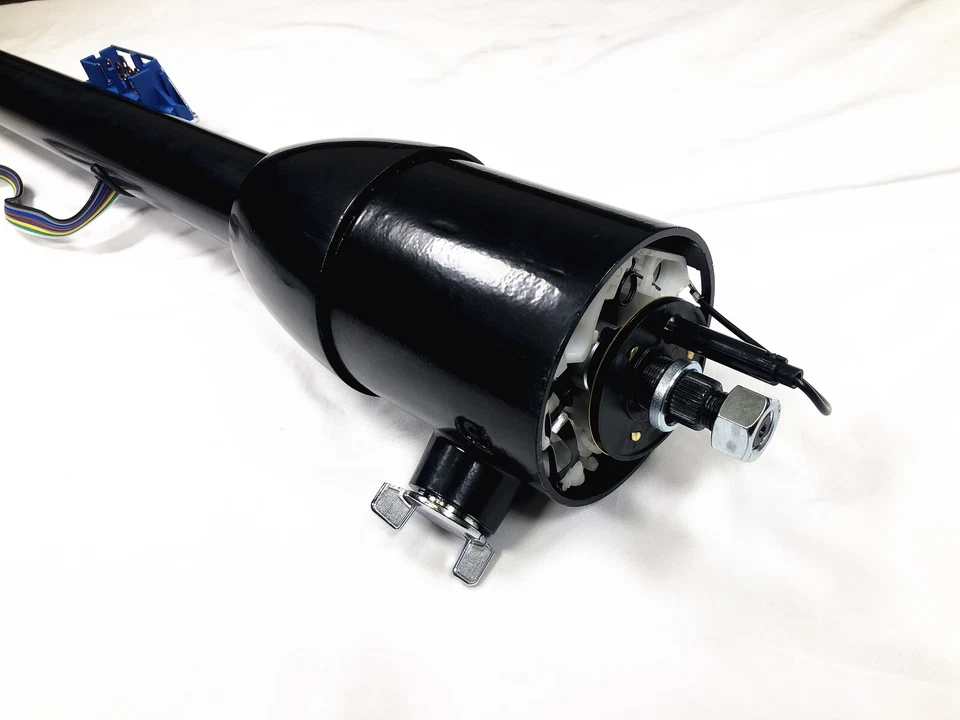 Chevy Camaro 1967 1968 1969 32" columna de dirección inclinable negra llave cambio de piso Foto 2 de 4