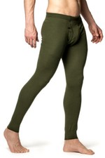 Woolpower Unterhose 400 grün pine green lang...