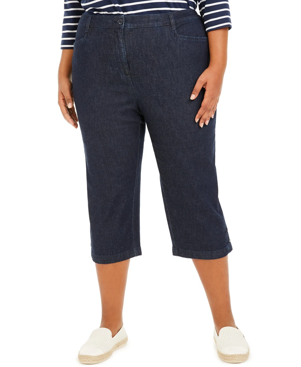 Karen scott denim capris sale