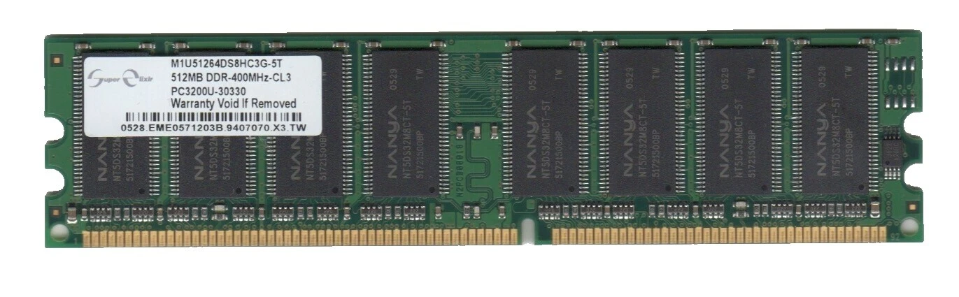 Ordenador Elixir RAM 512 MB capacidad por módulo 1 módulos