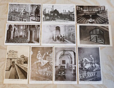 Lot von 10 alten Original Postkarten - London