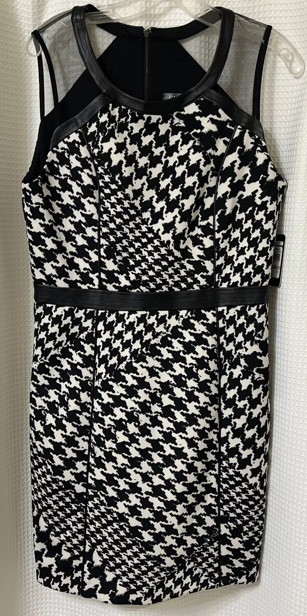 Black and white sales guess dress