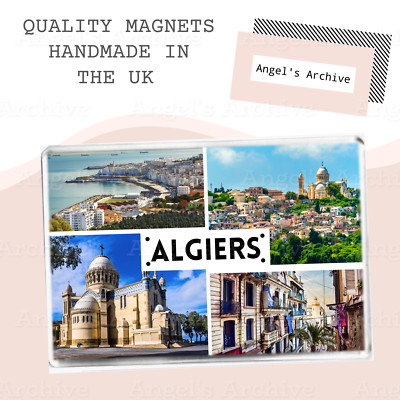 ALGIER   ALGERIEN   SOUVENIR TOURIST   GROSSER KÜHLSCHRANKMAGNET   TOLLES GESCHENK