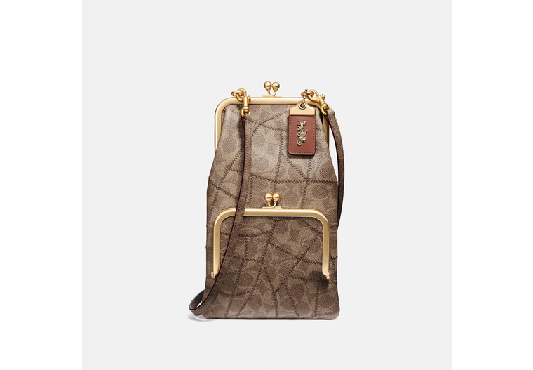 ◎美品◎ COACH スパンコール kisslock パーティバッグ シルバー COACH METALLIC SILVER LEATHER DOUBLE KISSLOCK SATCHEL BEAD