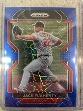 2022 Panini Prizm Jack Flaherty Tier II Blue Velocity Prizm St. Louis Cardinals