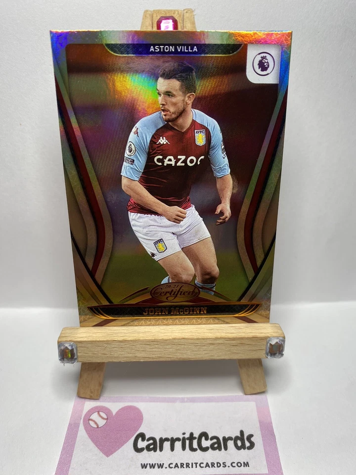 JOHN MCGINN 2020-21 Panini Chronicles Certified Soccer #2 Aston Villa - Image 3 of 4