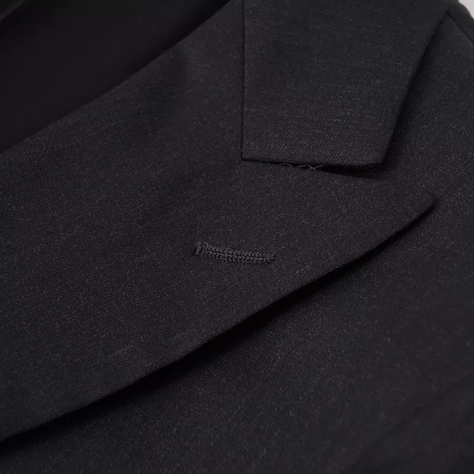 NWT $1375 LUBIAM (L.B.M. 1911) Charcoal Gray Wool Tuxedo Classic-Fit 36 R Suit - Image 4 of 4