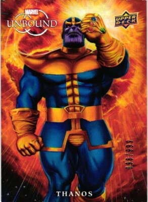 2024 Upper Deck Marvel Unbound Year 3 096/999 Thanos #130 Numbered Card ...