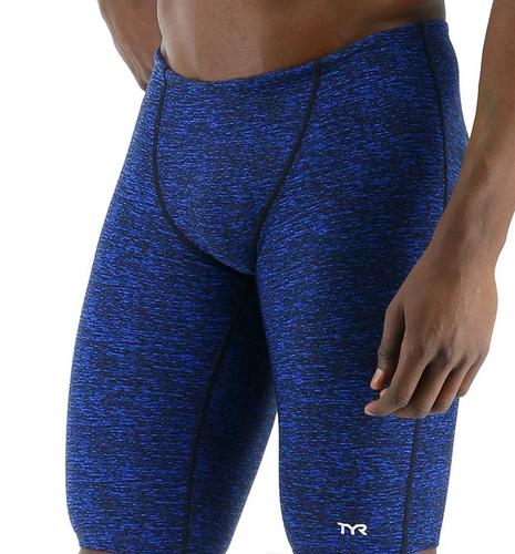 TYR Men's 36 LARGE Navy Blue Black Speed Swim Suit LAPPED JAMMER Durafast New