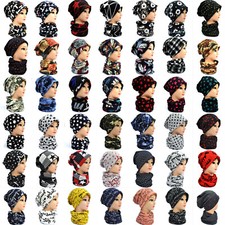 M&uuml;tze+Schal Set Multifunktionstuch Schlauchschal Beanie Ski Winter Woll M&uuml;tze