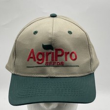 VTG AgriPro Seeds Farming Seed Company Tan/Green Baseball Cap Hat SnapBack Otto