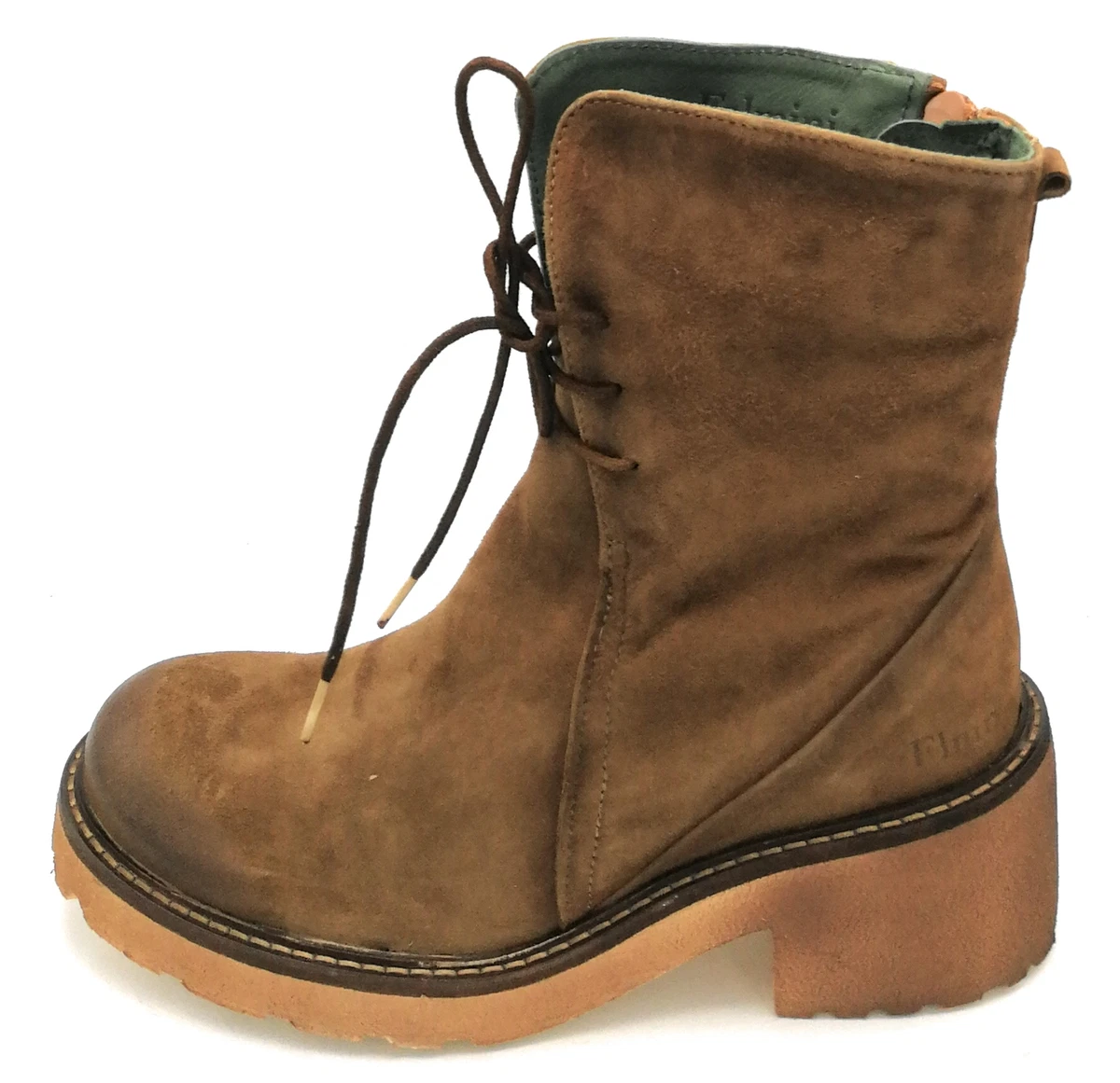 Bottes à Talons Felmini En Cuir Gris Clair - Taille 37 - Occasion Très Très Bon état