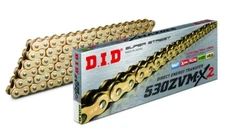 DID 530 ZVMX2 GOLD X-RING CHAIN D.I.D 530 ZVM-X2 120 LINK