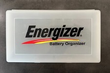 Vintage Energizer Battery Organizer Plastic Storage Case - Measures 11"x6"x1.5"