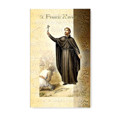 Saint St. Francis Xavier - Biography, prayer, Feast Day, etc... Folder Card