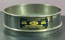 Fisher Scientific Standard Testing Sieve No 6 USA Vintage
