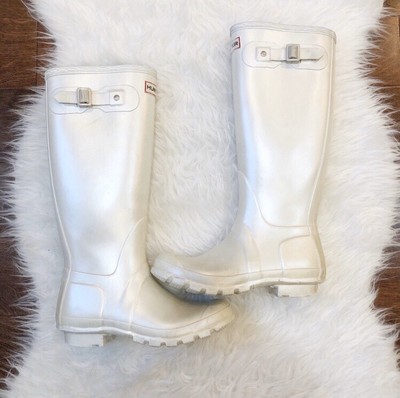 iridescent rain boots