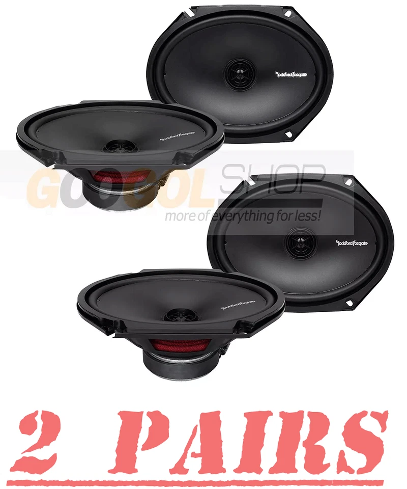Altavoces de puerta delanteros/traseros Rockford Fosgate R168x2 de 6x8" para Ford F-150 1999-2014 Foto 2 de 4