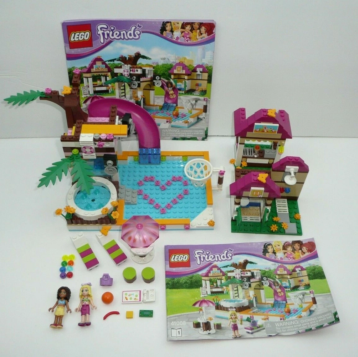 Lote de piezas piezas LEGO Friends 41008 Heartlake City piscina tobog n coraz n de verano