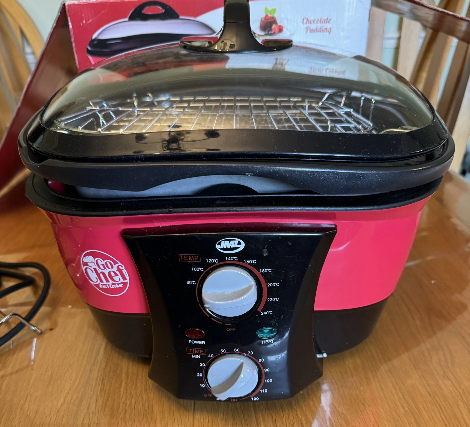 Go Chef 8-in-1 Multi Cooker | Slow Cook, Steam, Fry, Bake | Large Capacity | Red
Opens in a new wind