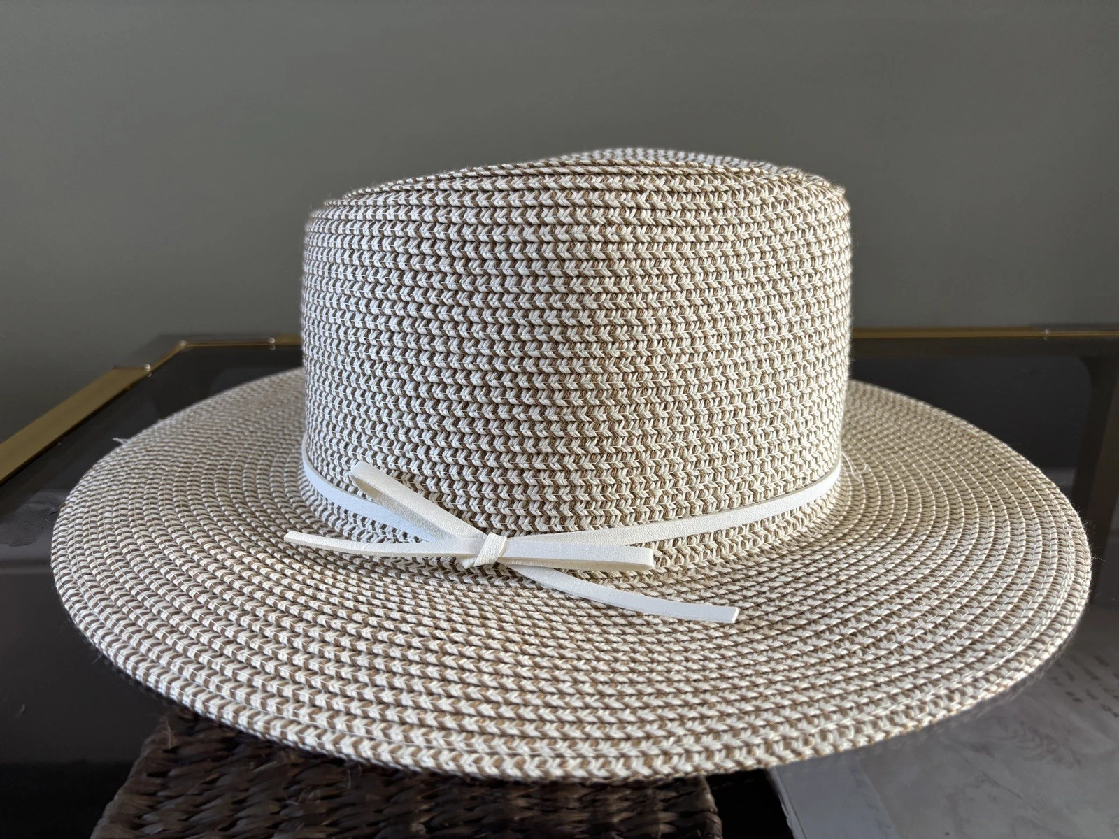 Physician Endorsed UPF 50 Traveler Sun Hat Cream with Ribbon Design NEW OTHER